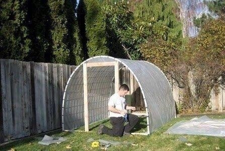 Строим тепличку.