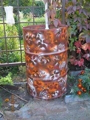 Отличная идея росписи бочек
