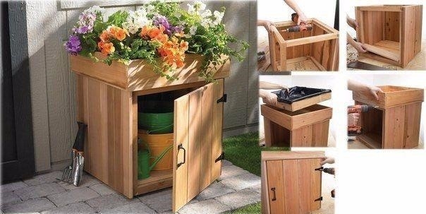 И клумба, и шкафчик для инвентаря